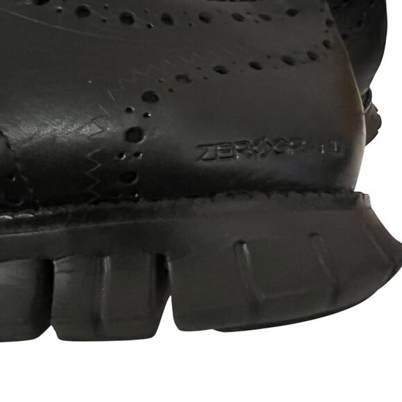 COLE HAAN Zerogrand Wingtip Oxford Black Shoes Men size 11.5M